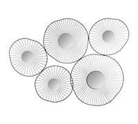 ATMOSPHERA CREATEUR D'INTERIEUR - Decorazione da Parete 5 specchi Neri 78x58cm
