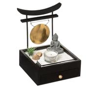 ATMOSPHERA CREATEUR D'INTERIEUR - Giardino Zen in Legno Nero 16x20cm