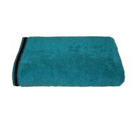 ATMOSPHERA CREATEUR D'INTERIEUR - Lenzuolo da bagno "joia" in cotone blu anatra 100x150cm