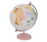 ATMOSPHERA CREATEUR D'INTERIEUR - Mappamondo per Bambini d.20cm Base in Metallo Rosa