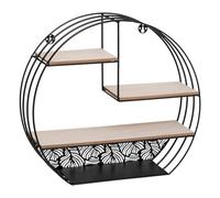 ATMOSPHERA CREATEUR D'INTERIEUR - Mensola a Muro in Metallo Nero L.39,3