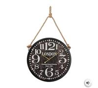 ATMOSPHERA CREATEUR D'INTERIEUR - Orologio in metallo nero d52cm