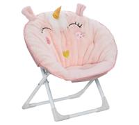ATMOSPHERA CREATEUR D'INTERIEUR - Poltrona per bambini pieghevole con unicorno rosa chiaro