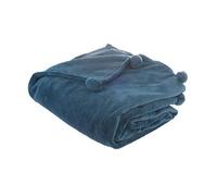 ATMOSPHERA CREATEUR D'INTERIEUR Pompon plaid storm 125X150