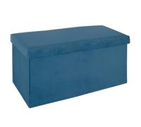 ATMOSPHERA CREATEUR D'INTERIEUR - Pouf Doppio Pieghevole Tess in Velluto Blu