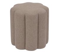 Atmosphera - Pouf a forma di fiore floreale, beige - 38 x 40 cm, stile bohémien - seduta extra per soggiorno, camera da letto
