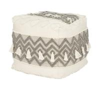 ATMOSPHERA CREATEUR D'INTERIEUR - Pouf in cotone riciclato grigio ardesia row