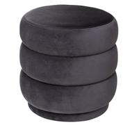ATMOSPHERA CREATEUR D'INTERIEUR - Pouf in velluto grigio sinan