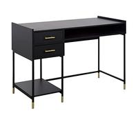 ATMOSPHERA CREATEUR D'INTERIEUR - Scrivania a 2 cassetti tedy nera l110cm