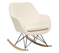 ATMOSPHERA CREATEUR D'INTERIEUR - Sedia a dondolo bouclette olmeto h83cm bianco