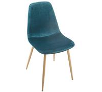 ATMOSPHERA CREATEUR D'INTERIEUR - Sedia in velluto blu anatra