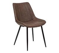 ATMOSPHERA CREATEUR D'INTERIEUR - Sedia olwen effetto pelle marrone
