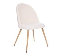 ATMOSPHERA CREATEUR D'INTERIEUR - Sedia slano gambe in finto faggio riccio bianco