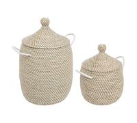 ATMOSPHERA CREATEUR D'INTERIEUR - Set di 2 cestini soleya d30 39cm beige