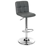 ATMOSPHERA CREATEUR D'INTERIEUR - Set di 2 sedie da bar grigie Delek