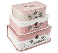 ATMOSPHERA CREATEUR D'INTERIEUR - Set di 3 astucci rosa douceur l24 27 30cm