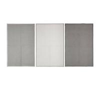 ATMOSPHERA CREATEUR D'INTERIEUR - Set di 3 strofinacci in cotone grigio ardesia 45x70cm