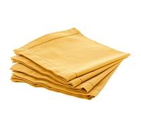 ATMOSPHERA CREATEUR D'INTERIEUR - Set di 4 tovaglioli gialli Chambray 40x40cm