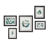 ATMOSPHERA CREATEUR D'INTERIEUR - Set di 5 cornici Tropical in legno e vetro