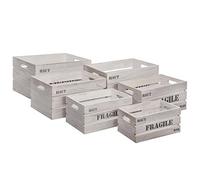 ATMOSPHERA CREATEUR D'INTERIEUR - Set di 6 cassette Jour grigie