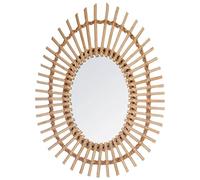 ATMOSPHERA CREATEUR D'INTERIEUR - Specchio ovale in rattan 43x58cm