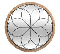 ATMOSPHERA CREATEUR D'INTERIEUR - Specchio rosace in legno e metallo d64cm