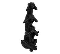 ATMOSPHERA CREATEUR D'INTERIEUR - Statua di 3 scimmie h24,5cm nero