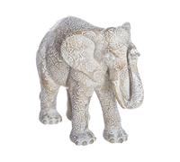 Atmosphera Statuetta di elefante Enzo in resina beige H15 cm