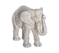 ATMOSPHERA CREATEUR D'INTERIEUR - Statuetta di elefante enzo in resina beige h15cm
