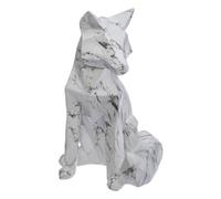 ATMOSPHERA CREATEUR D'INTERIEUR - Statuetta volpe bianca Origami D25cm