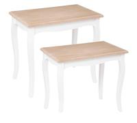 ATMOSPHERA CREATEUR D'INTERIEUR - Tavolini nido chrysa in pino bianco l48 60cm