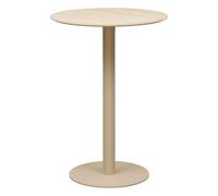 ATMOSPHERA CREATEUR D'INTERIEUR - Tavolino da bar voluto rotondo, diametro 70 cm, beige