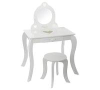ATMOSPHERA CREATEUR D'INTERIEUR - Tavolino e Sgabello per Bambini Demoiselle Bianco L71,5 cm