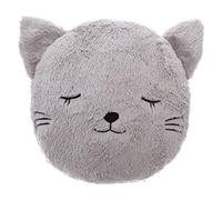 Atmosphera - Cuscino per bambini e gatti, in finta pelliccia, D28 cm