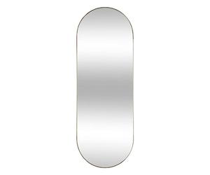 Atmosphera - Espejo de pared ovalado Selena, Dorado - 112 x 40 cm - Marco de Metal - para recibidor, dormitorio y vestidor