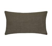 Atmosphera - Federa per cuscino in lino lavato, 50 x 70 cm, colore: Verde cachi