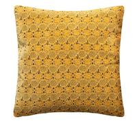 Atmosphera - Fodera per cuscino ciniglia leopardato color ocra 40 x 40 cm