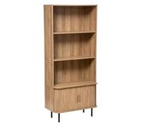 Atmosphera Interior Designer - Libreria Colva a 2 Ante Effetto Rovere - Mobile a 5 Ripiani per Camera da Letto, Soggiorno, Ufficio - L80 x H179,5 cm