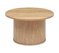 Atmosphera Interior Designer - Tavolino Colva con effetto legno - Tavolino laterale per camera da letto, soggiorno, ufficio - Piano idrorepellente - P70cm x H40cm
