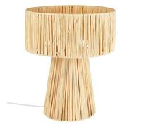 Atmosphera - Lampada da tavolo orana rafia beige h34 cm