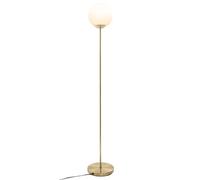 Atmosphera - Lampada da terra a sfera bianca su piedistallo dorato, altezza 134 cm