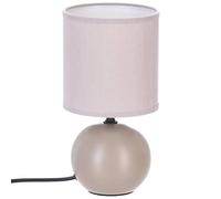 Atmosphera - Lampada Timeo tortora opaca - Ceramica H25 cm