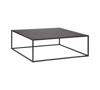 Atmosphera - Mesa de centro cuadrada Gota, acero negro, 100 x 100 x 36 cm - Para salón, oficina