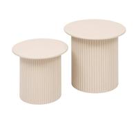 Atmosphera Set di 2 tavolini da salotto Eino beige 40x40x38 cm