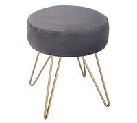 Atmosphera Sgabello Grigio Piedi Metallo