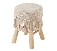 ATMOSPHERA CREATEUR D'INTERIEUR - Sgabello in macramè e legno