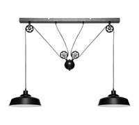 Atmosphera - Sospensione Ezio nera - metallo H60 cm