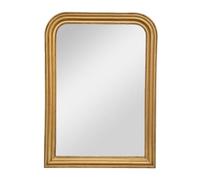 Atmosphera - Specchio da parete Adele con cornice in legno dorato, 74 x 104 cm, stile romantico - Per soggiorno, camera da letto, corridoio