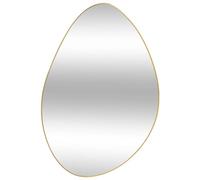 Atmosphera - Specchio da parete romano organico in oro - 60 x 40 cm - Montaggio orizzontale o verticale - Per ingresso, camera da letto, soggiorno