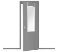 Atmosphera - Specchio per porta, cornice bianca, 36 x 110 cm